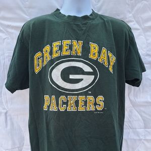 1995 Logo 7 Green Bay Packers Shirt, Extra Large